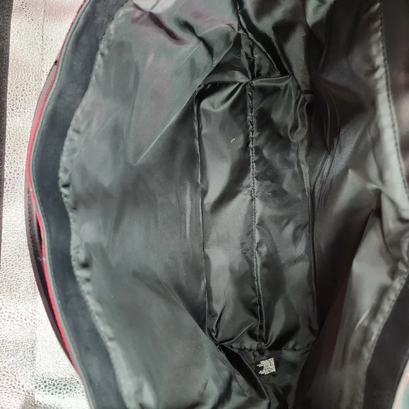 Victoria's Secret Women's Holiday Plaid Floral Tote Bag Hand Bag - Picture 9 of 11